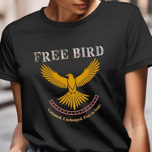 Camiseta de águila, camiseta Free Bird, camiseta con gráfico bohemio, camiseta de música unisex, camisetas de festivales de música, camiseta de música, camiseta con gráfico retro, retro, camiseta vintage
