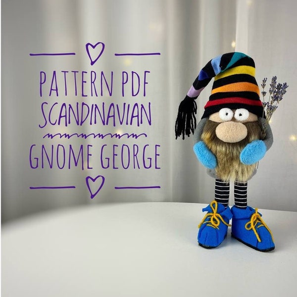 pattern pdf for scandinavian gnome George DIY HandMade