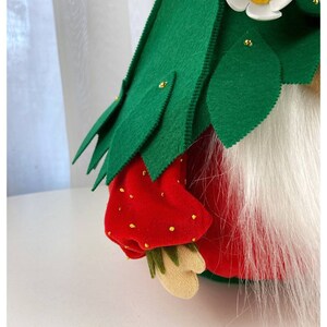 pattern pdf scandinavian summer strawberry gnome present gift DIY HandMade 2 free video tutorial image 6