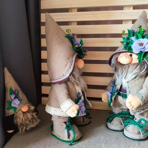 pattern pdf scandinavian spring gnome Willy forest flower gnome DIY HandMade free video tutorial zdjęcie 9