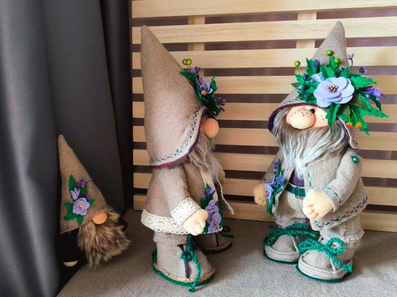 pattern pdf scandinavian spring gnome Willy forest flower gnome DIY HandMade free video tutorial zdjęcie 9