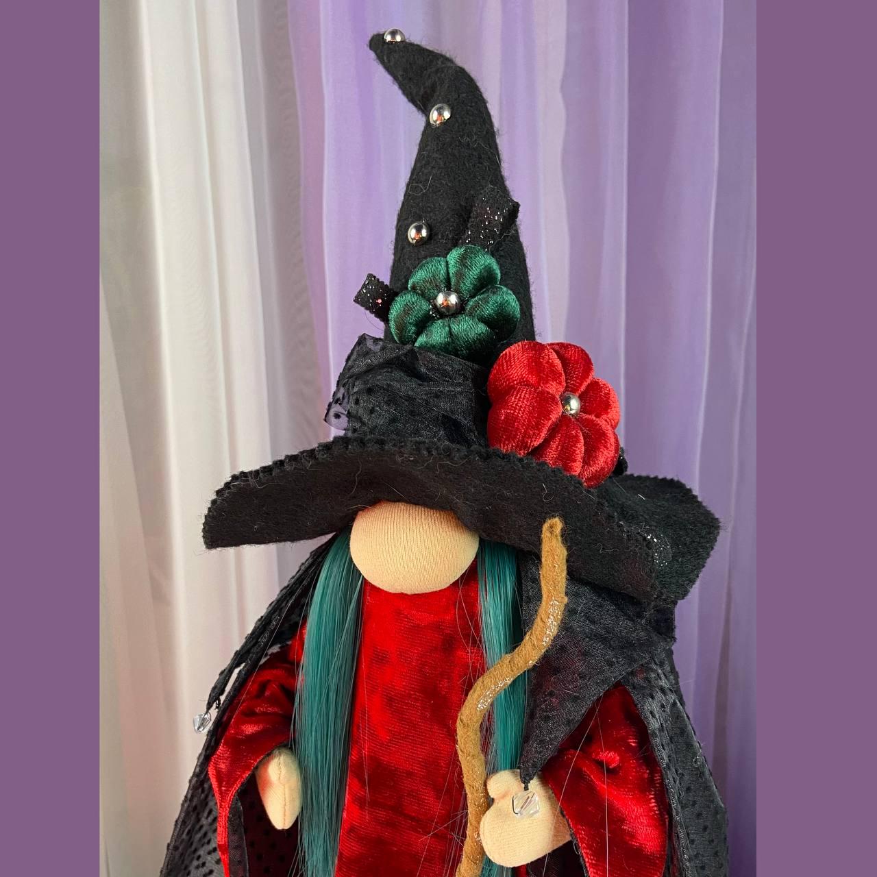 Pattern Pdf Scandinavian Gnome Lady Witch for Halloween, Gnome in Cloak ...