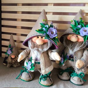 pattern pdf scandinavian spring gnome Willy forest flower gnome DIY HandMade free video tutorial zdjęcie 2