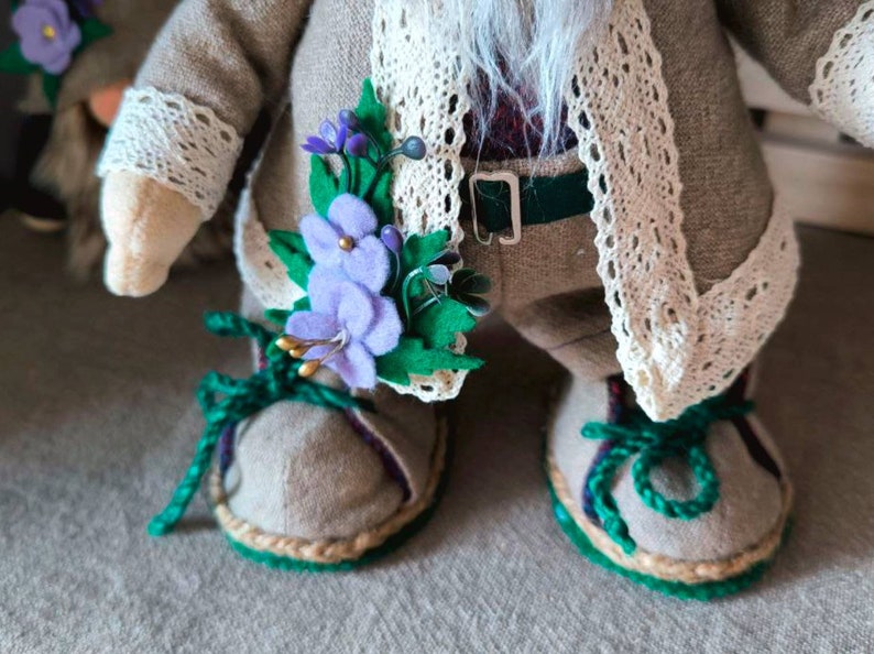 pattern pdf scandinavian spring gnome Willy forest flower gnome DIY HandMade free video tutorial zdjęcie 7