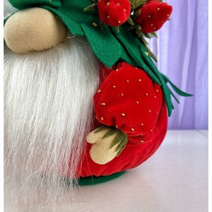 pattern pdf scandinavian summer strawberry gnome present gift DIY HandMade 2 free video tutorial image 8