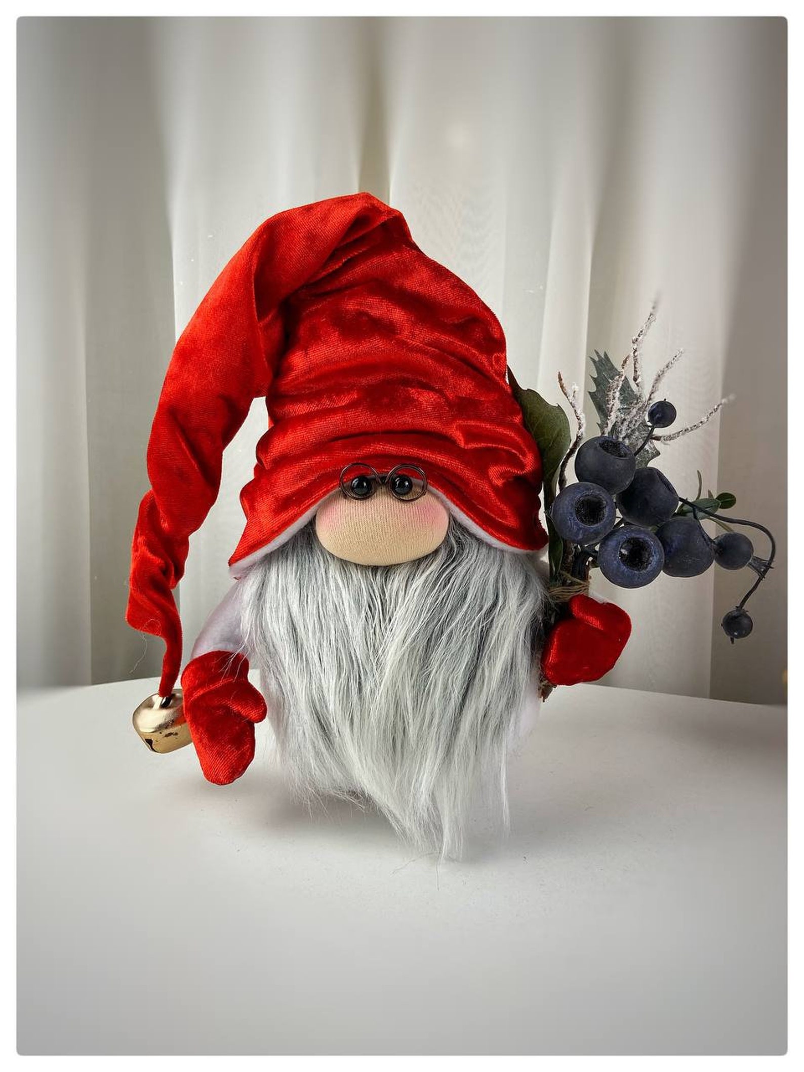 Pattern Pdf Scandinavian Christmas Gnome in Red Hat DIY Handmade, Step ...