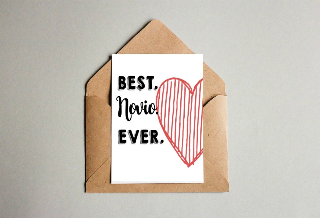 Best Novio Ever Printable Card/ Wall Art - Etsy