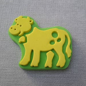 tampon peinture enfant représentant une vache image 1
