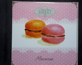 magnet décoration représentant des macarons cuisine