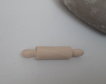 Miniature homemade rolling pin any creation