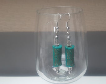 Pair of handmade earrings unique model jewelry