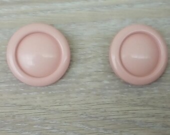 Lot de 2 boutons ronds acryliques couture