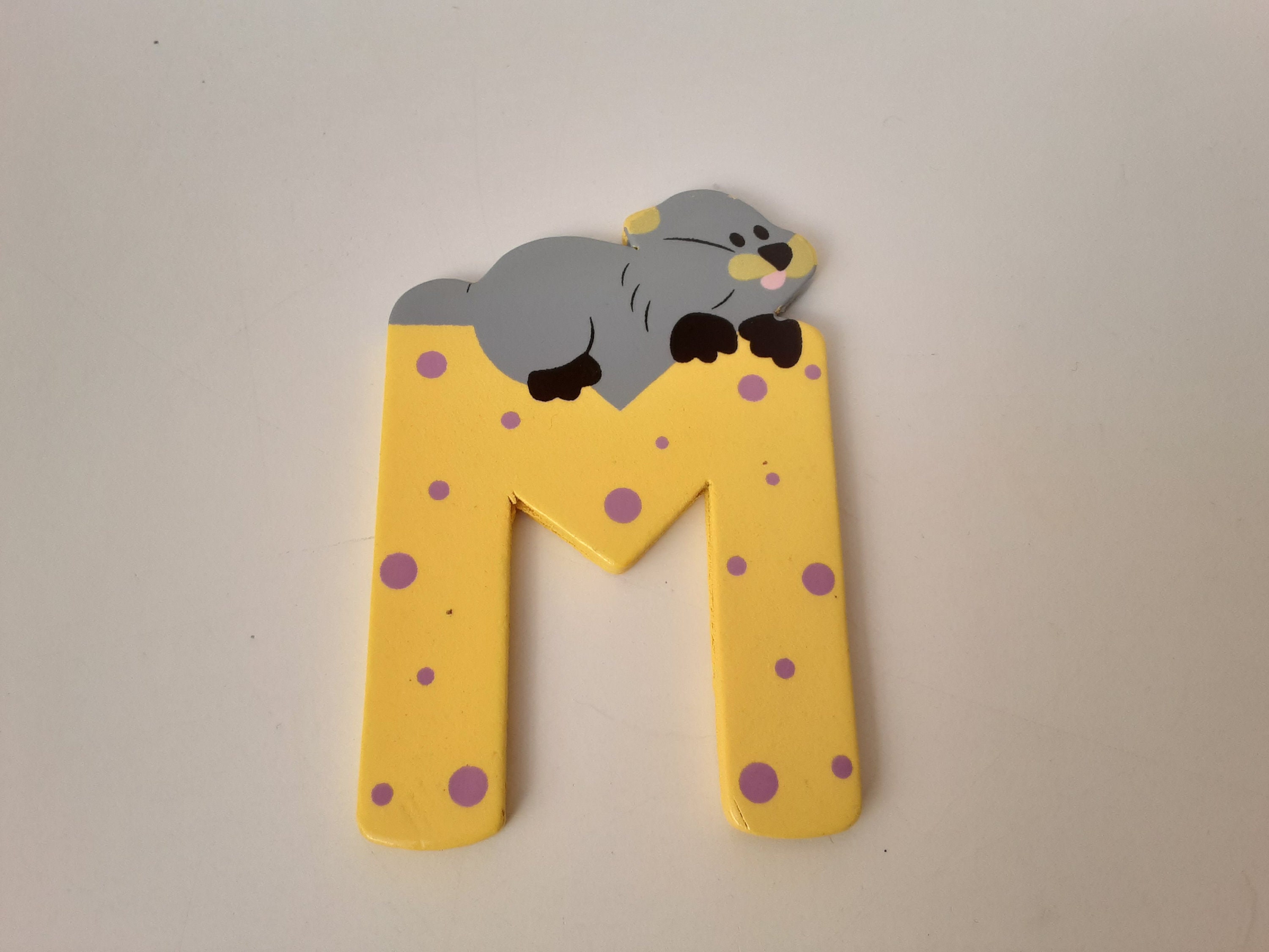 Lettre M Castor Décoration Murale Enfant