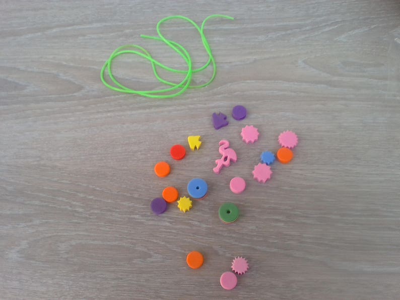 Foam necklace kids beads Kit image 1