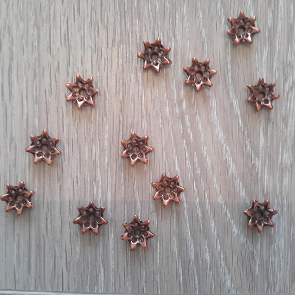 Lot de 10 coupelles en bronze 1 cm de diamètre