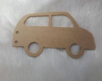 voiture en bois support à décorer bricolage