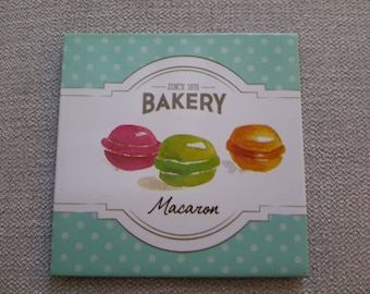 magnet depicting macarons kitchen decor