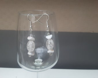 Pair of earrings unique creation jewelry