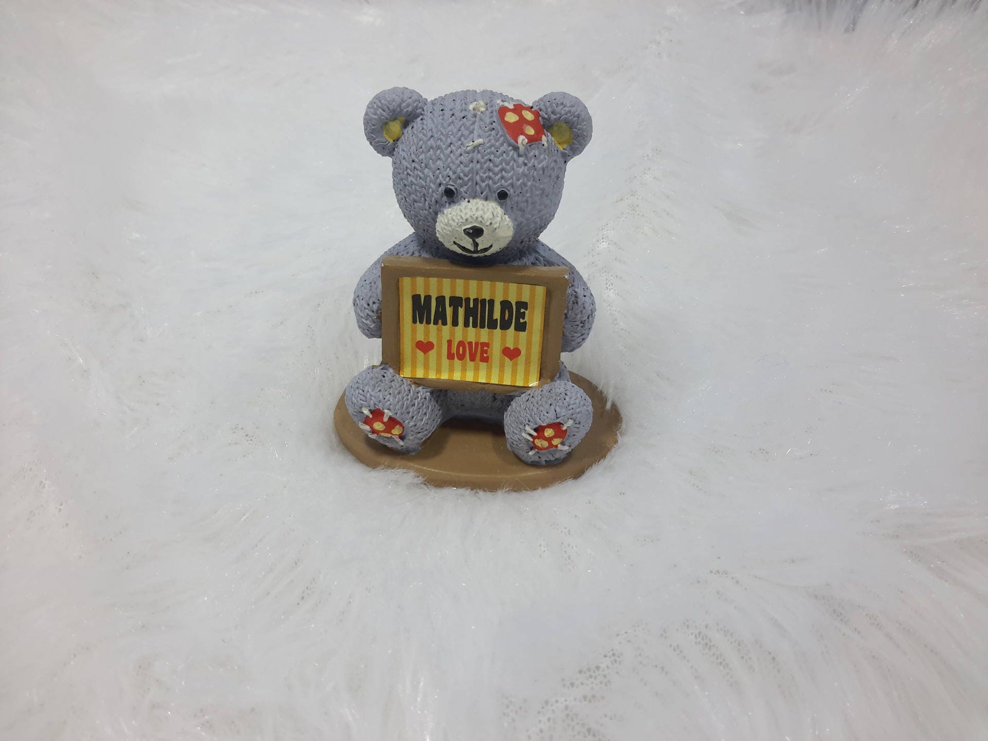 Ourson Personnalisé Au Prénom de Mathilde