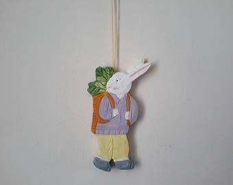 lapin en bois décoration d'intérieur