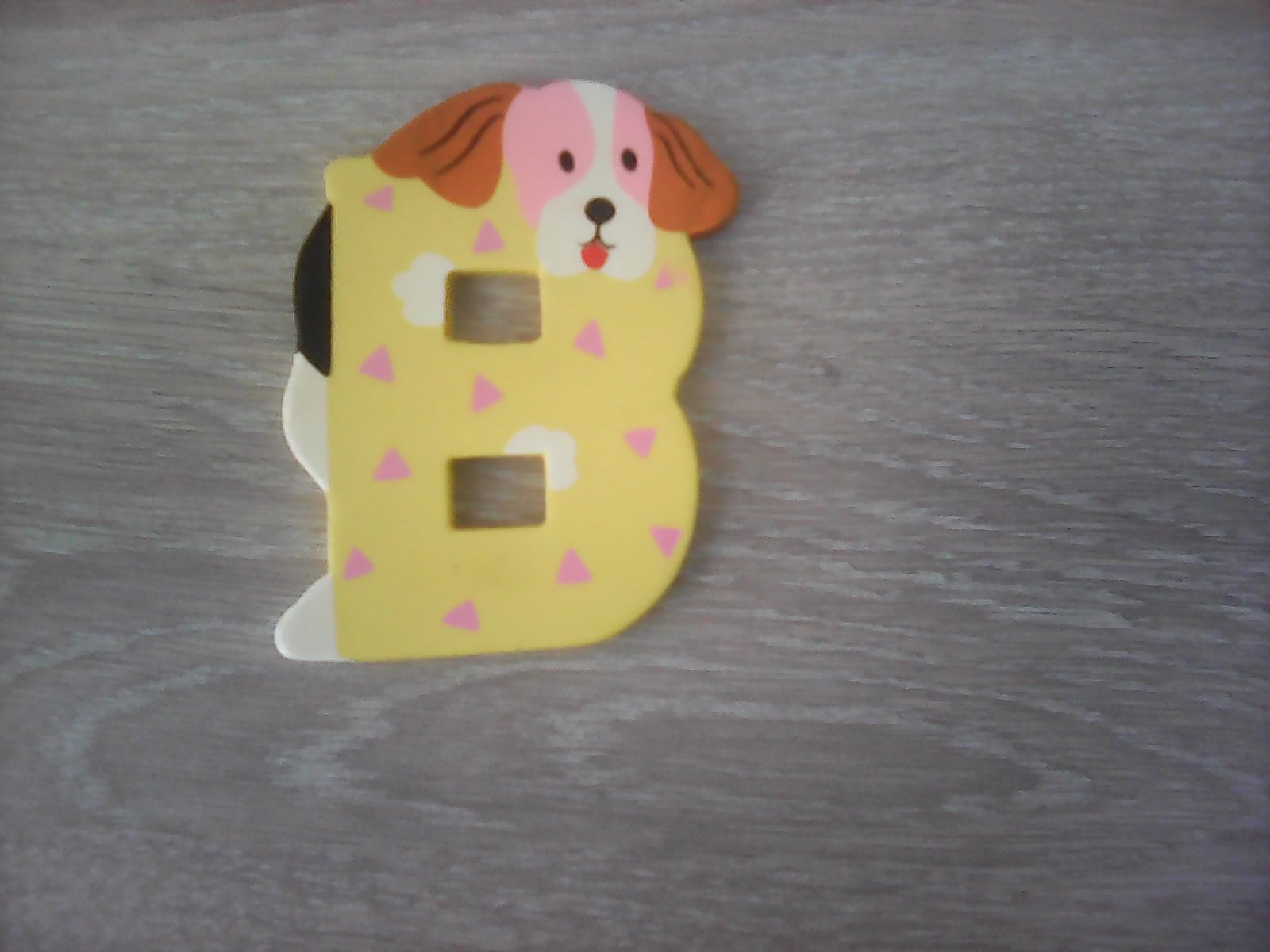 Lettre B Représentant Un Chien Décoration Enfant Bois