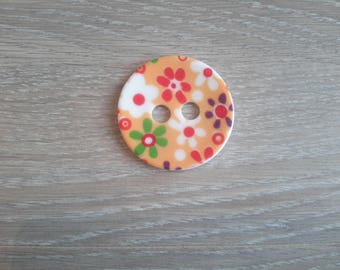 bouton en acrylique à fleurs 4,5 cm de diamètre