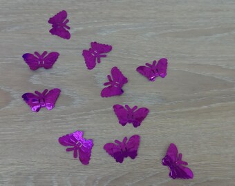 Set of 10 sequin butterflies representative