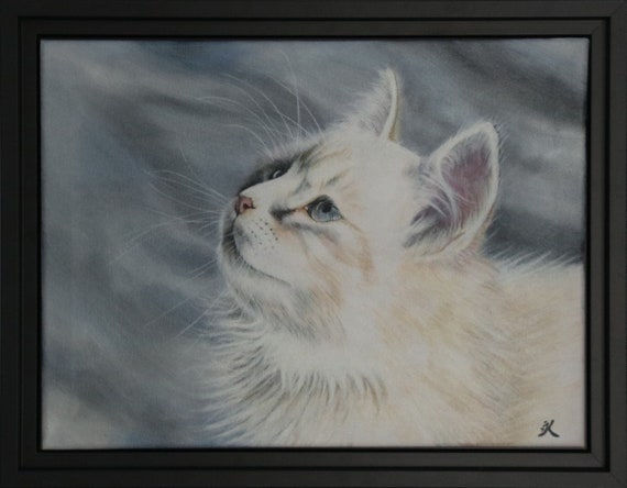 Original Art Painting Tableau Peinture Acrylique Chat Blanc Etsy Original Art Painting Tableau Peinture Acrylique Chat Blanc Etsy