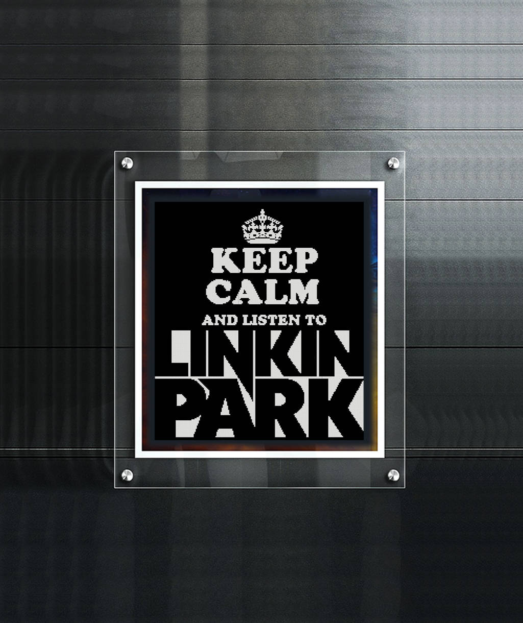 Linkin park cross stitch pattern chester bennington memorial 1025x1220 Linkin park cross stitch