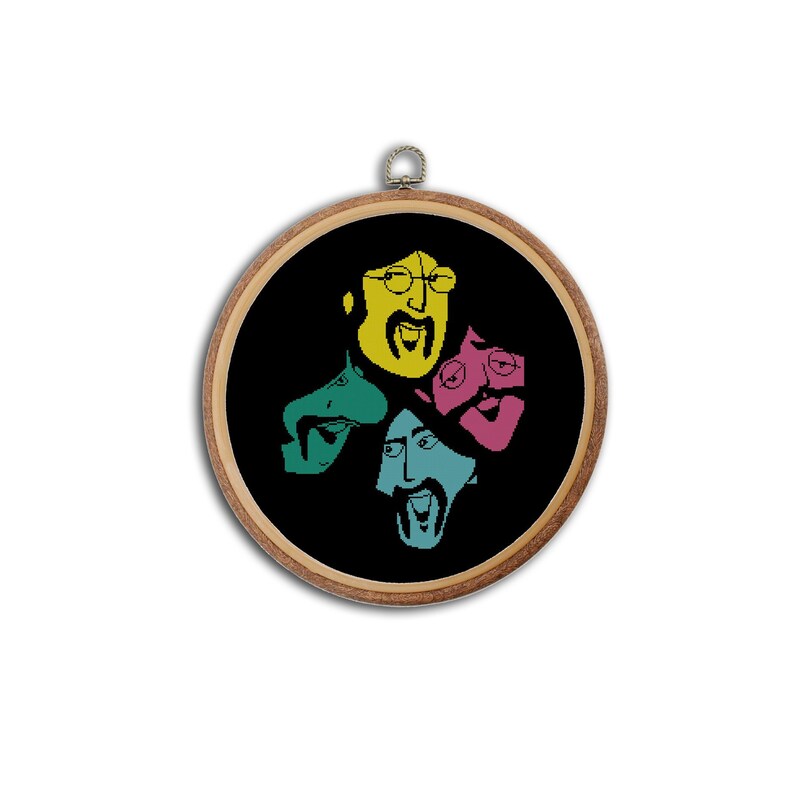 Liverpool Four Cross stitch pattern Music Teacher gifts Music gift Music art Musician gift Easy pattern Grandma gift John Paul George Ringo