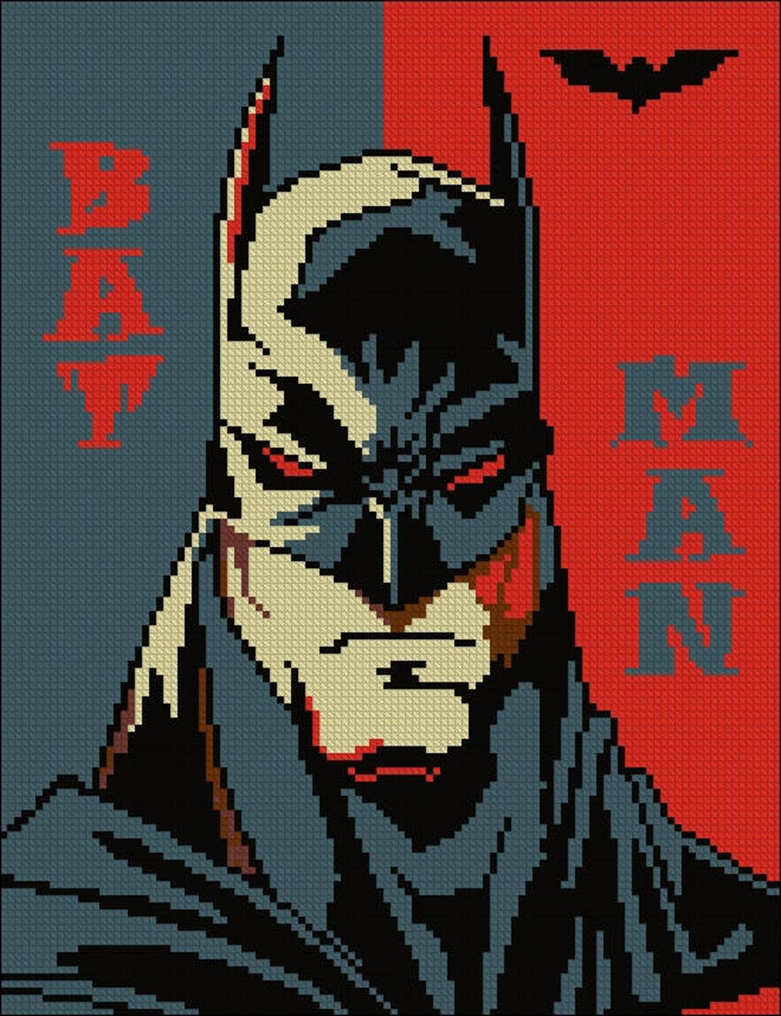 Batman villain cross stitch