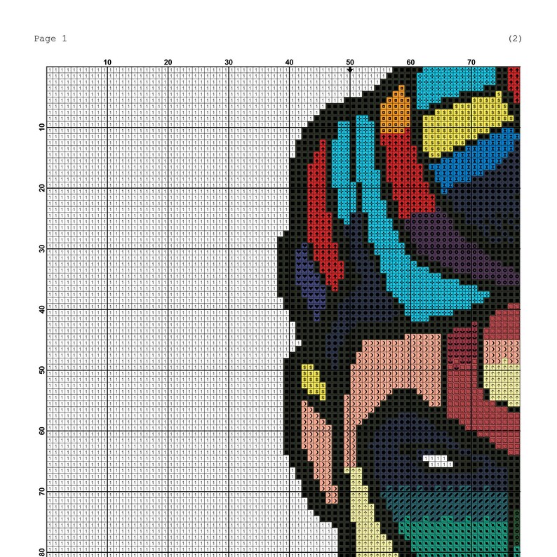 Green Lantern Cross stitch pattern Fantasy art Comics Printable Pattern Superhero birthday gift Child room decor Gift for brother