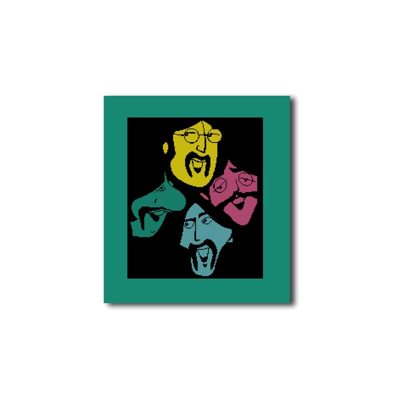 Liverpool Four Cross stitch pattern Music Teacher gifts Music gift Music art Musician gift Easy pattern Grandma gift John Paul George Ringo