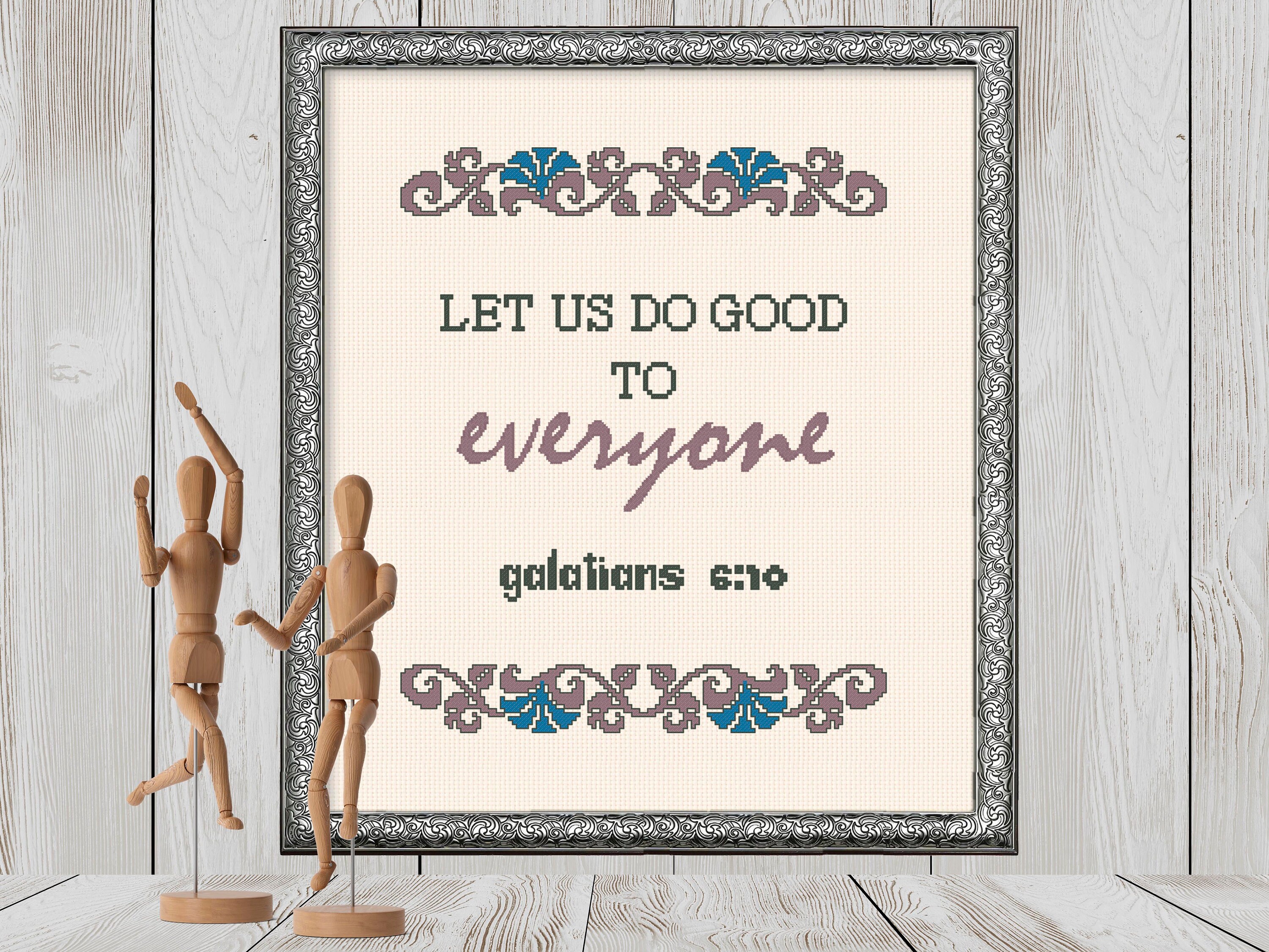 Let Us Do Good to Everyone Bible Verse Galatians 610 Etsy