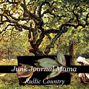 Rustic Country, digital journal kit, junk journal, journal printables, vintage journal, book pages, handmade journal, country prints