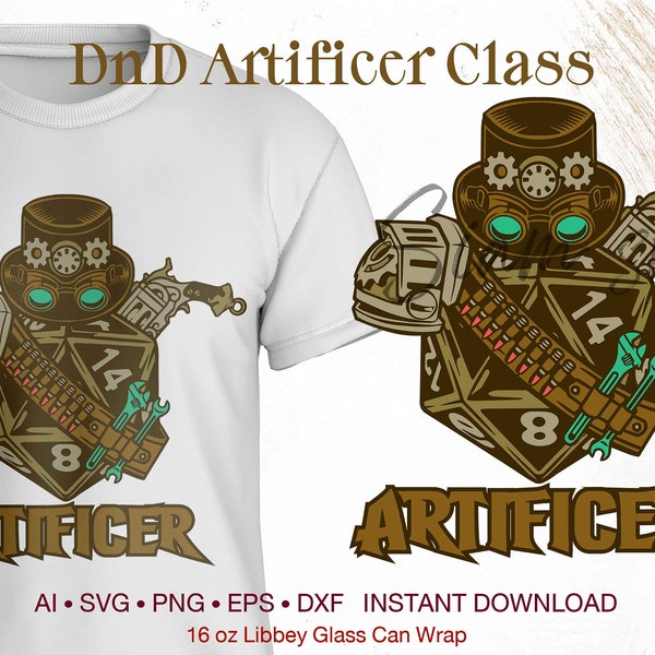 DnD Artificer Character Job Class svg ∞ Dungeons and Dragons svg ∞ Board game svg ∞ D&D svg ∞ Artificer svg ∞ rpg games svg ∞ Gamer svg