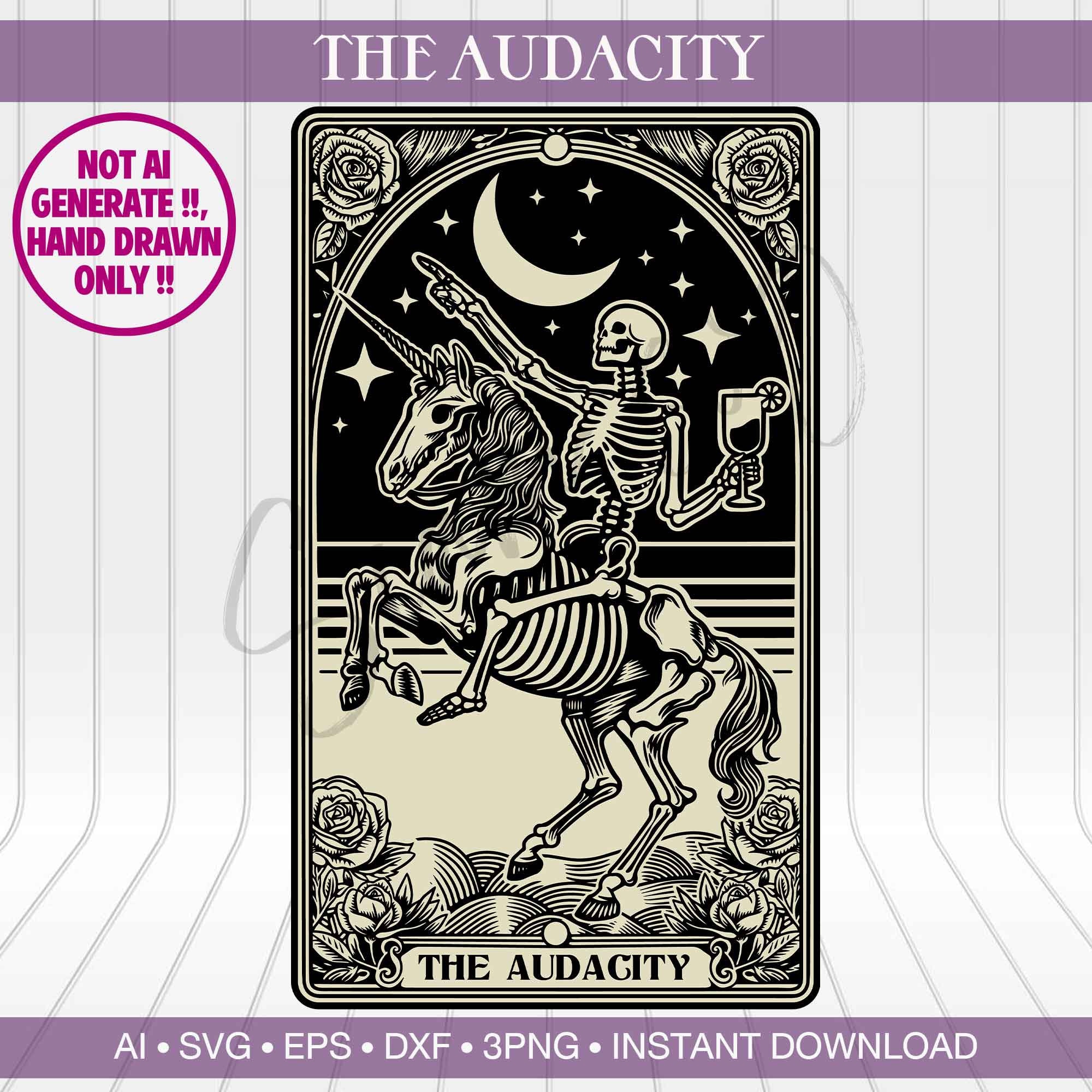 The Audacity Tarot Card: Witchie Indie Design (digital Download