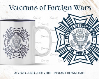 Veterans of Foreign Wars svg ∞ US Patriotic Military svg ∞ Independence Day svg ∞ America svg ∞ insignia svg ∞ Badges svg