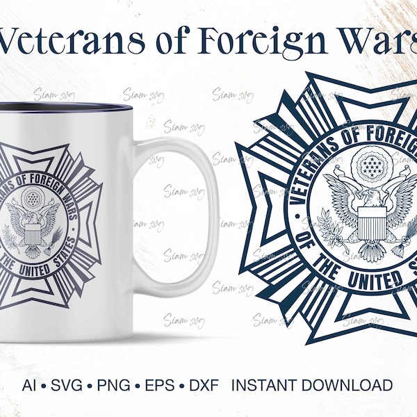 Veterans of Foreign Wars svg ∞ US Patriotic Military svg ∞ Independence Day svg ∞ America svg ∞ insignia svg ∞ Badges svg