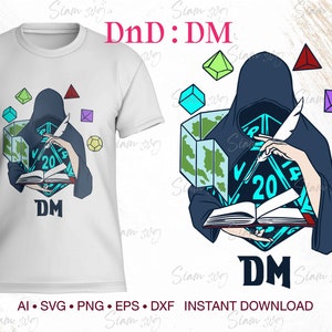 DnD Dungeon Master DM Character Job Class svg ∞ Dungeons and Dragons svg ∞ Board game svg ∞ D&D svg ∞ Wizard svg ∞ rpg games svg ∞ Gamer svg