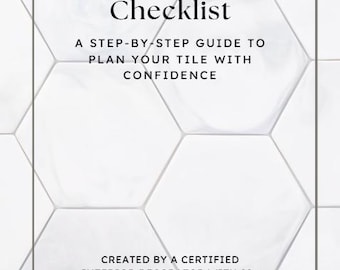 Checklist tegelselectie voor woningrenovatie | Planningsgids voor vloeren, douches en spatwanden | Afdrukbare pdf