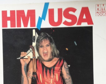 HM USA PHOTO Book 1985 Italy metal magazine