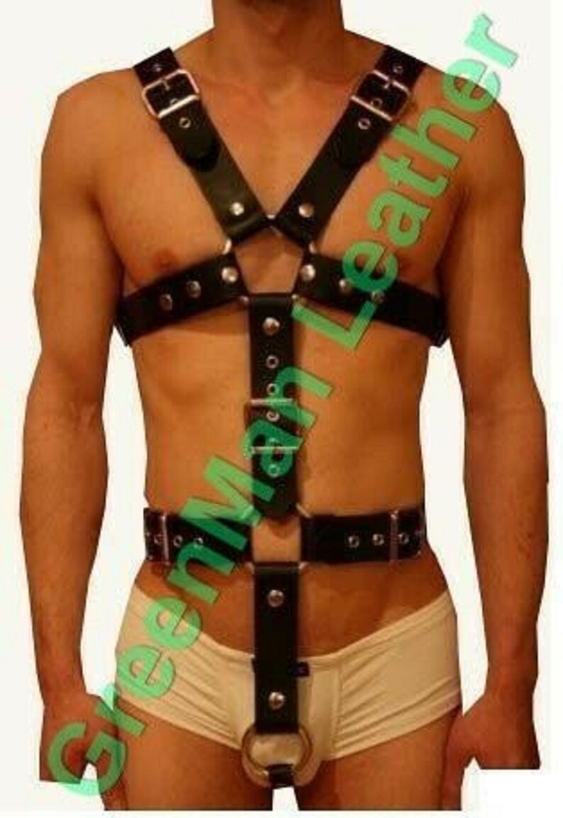 Genuine leather bulldog harness.Men&rsquo;s Leather full body | Etsy