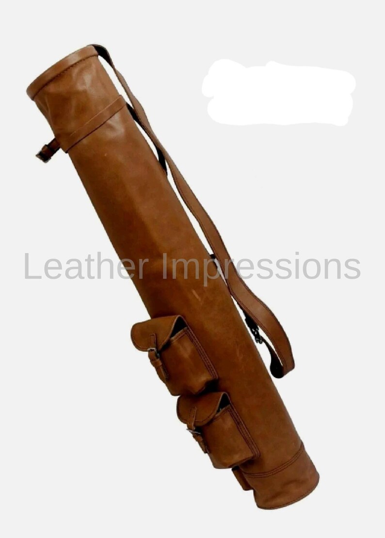 100 Real Leather Golf courier Pencil Bag Golf Sunday Club Etsy