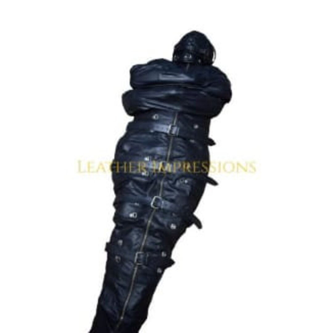 Real Leather Handmade Bondage Sleep Sack BDSM Restriction With - Etsy