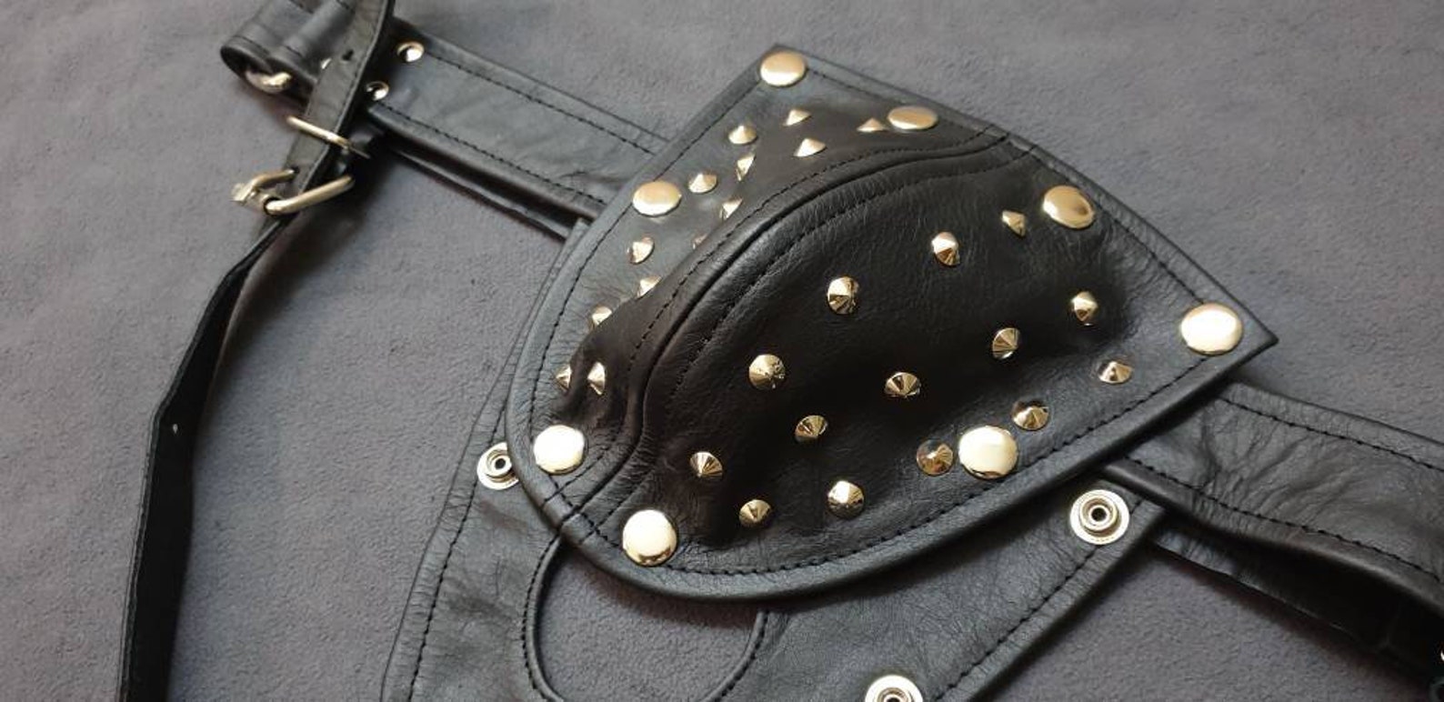 1 Thong Leather Slip String Lederhose Jockstrap spikes Leder | Etsy