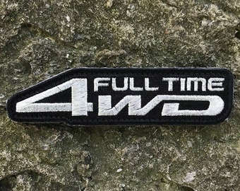Full Time 4 Wheel Drive Patch (Silver)