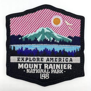 Mount Rainier National Park Explore America Patch