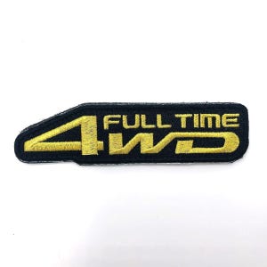 Full Time 4 Wheel Drive Patch (gold)