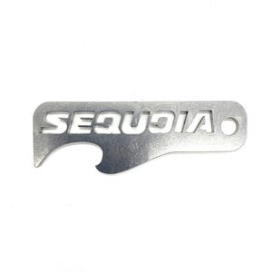 Metal Sequoia Bottle Opener Keychain